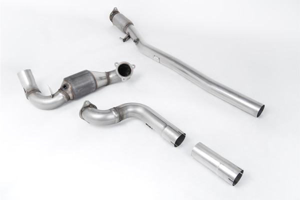 Milltek SSXMZ151 Large Bore Downpipe and Hi-Flow Sports Cat - Mercedes A-Class A35 AMG 2.0 Turbo (S