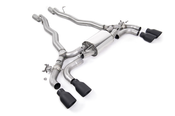 Milltek SSXBM1175 Front Pipe-back Quad 100mm GT100 passend für: BMW 5 Series M5 & M5 Competition 4.4