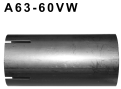 Bastuck A63-60VW Volkswagen Golf 5 Golf 5 incl. Golf 5 plus (außer Diesel + 1,6l FSI 75 KW) Adapter