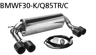 Bastuck BMWF30-K/Q85TR/C BMW 3er F30 / F31 3er F30/F31 1.6l Turbo Endschalldämpfer mit Abgasklappe u