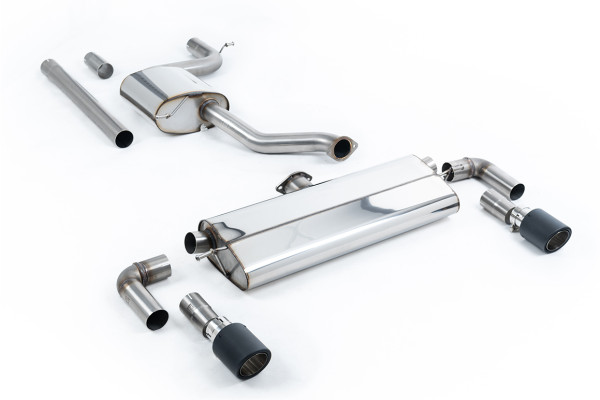 Milltek SSXVW523 Cat-back 102mm Carbon Jet passend für: Volkswagen Golf Mk7.5 1.5TSI Evo GT & R-Line