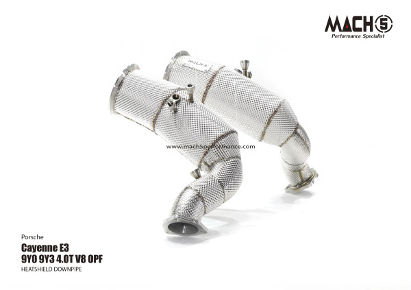 Mach5 Downpipe Porsche Cayenne E3 9Y0 / 9Y3 4.0T V8 OPF 200 Zellen