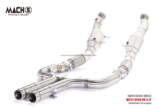 Mach5 Downpipes Mercedes W222 S550 V8 4.7T Catless