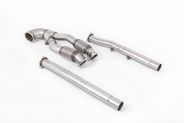 Milltek SSXAU897 Large-bore Downpipe and De-cat passend für: Audi RS3 Saloon / Sedan 400PS (8V MQB)