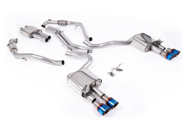 Milltek SSXAU1123 Cat-back Quad 100mm GT100 passend für: Audi S5 3.0 V6 Turbo Sportback B9 (NON GPF