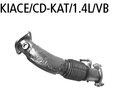 Bastuck KIACE/CD-KAT/1.4L/VB Hyundai i30 i30 PD 1.0/1.4 T-GDI ab Baujahr 2017 Verbindungsrohr zwisch