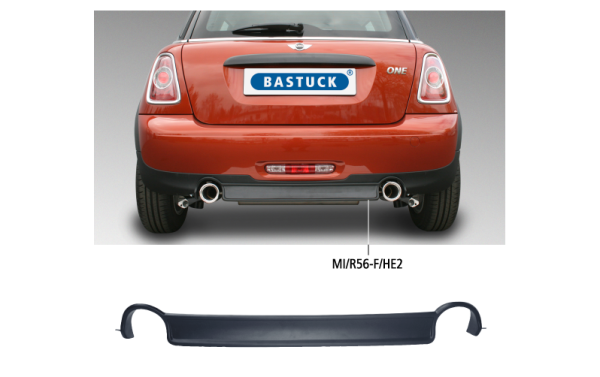 Bastuck MI/R56-F/HE2 BMW Mini R56 Mini R56 Facelift Heckschürzenansatz (macht ein Ausschneiden der O