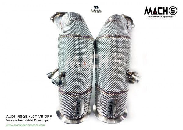 Mach5 Downpipe Audi SQ7 / SQ8 / RSQ8 4.0T V8 URUS / Cayenne 536 200 Zellen OPF Modell