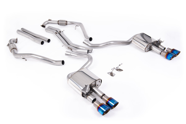 Milltek SSXAU1116 Cat-back Quad 100mm GT100 passend für: Audi S5 3.0 V6 Turbo Sportback B9 (NON GPF