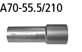 Bastuck A70-55.5/210 Ford Focus 4 Focus 4 1.0l / 1.5l EcoBoost (ST-Line) ab 2018 Adapter zur Montage