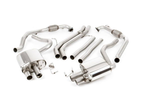 Milltek SSXAU713 Cat-back Quad 100mm GT100 - Audi S5 3.0 V6 Turbo Coupe Only B9 (Sport Diff Models O