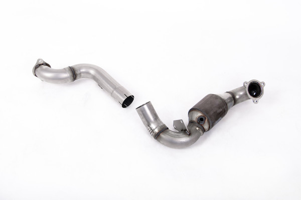 Milltek SSXMZ135 Large Bore Downpipe and Hi-Flow Sports Cat - Mercedes A-Class A35 AMG 2.0 Turbo (S