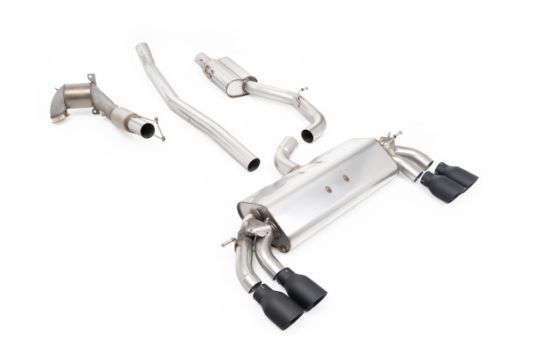 Milltek SSXAU382 Turbo-back including Hi-Flow Sports Cat Quad 100mm GT100 passend für: Audi S3 2.0 T