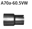 Bastuck A70a-60.5VW Audi A1 GB A1 GB Sportback ab 2018 Adapter Performance Katalysator / Katalysator