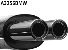 Bastuck A3256BMW BMW 3er E36 325i / 328i Endschalldämpfer mit Doppel-Endrohr 2 x Ø 90 mm