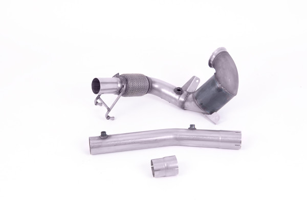 Milltek SSXVW563 Cast Downpipe with HJS High Flow Sports Cat - Volkswagen Polo GTI 2.0 TSI (AW 5 Do