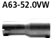 Bastuck A63-52.0VW BMW 1er E81 / 1er E87 116i / 118i / 120i ab Bj. 02/2007 Adapter Komplettanlage au