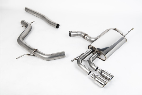 Milltek SSXVW295 Cat-back Twin 80mm Jet - Seat Leon FR 2.0 TDi 170PS DPF (2005 - 2013)