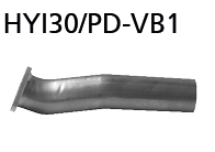 Bastuck HYI30/PD-VB1 Hyundai i30 i30 PD 2.0 T-GDI inkl. i30N ab Baujahr 2017 Verbindungsrohr Komplet