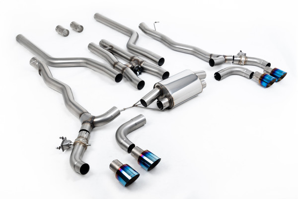 Milltek SSXBM1183 Cat-back Quad 100mm GT100 passend für: BMW 5 Series M5 & M5 Competition 4.4l Twin