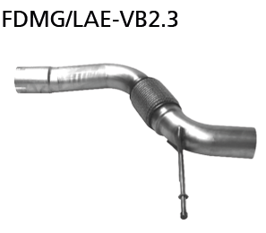 Bastuck FDMG/LAE-VB2.3 Ford Mustang Mustang LAE 2.3l Ecoboost Flexibles Verbindungsrohr