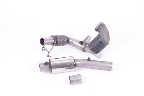 Milltek SSXVW552 Cast Downpipe with HJS High Flow Sports Cat - Audi A1 40TFSI 5 Door 2.0 (200PS) wi