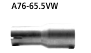Bastuck A76-65.5VW Audi A3 8V / S3 8V S3 8V Adapter Komplettanlage auf Serie auf Ø 65.5 mm