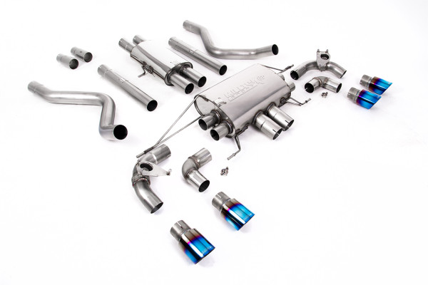 Milltek SSXLR181 Cat-back Quad 90mm GT90 passend für: Land Rover / Range Rover Defender 110 5.0 V8 4