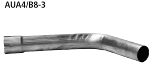 Bastuck AUA4/B8-3 Audi A4 B8 / A5 B8 A4/A5 B8 (ab B. 2008) 4 Zyl. Benziner Turbo 1 Endschalldämpfer