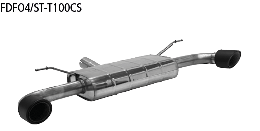 Bastuck FDFO4/ST-T100CS Ford Focus 4 Focus 4 1.0l / 1.5l EcoBoost (ST-Line) ab 2018 Endschalldämpfer