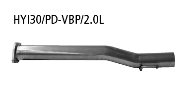 Bastuck HYI30/PD-VBP/2.0L Hyundai i30 i30 Fastback N 2.0 T-GDI Performance Verbindungsrohr vorne