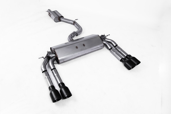 Milltek SSXAU475 Cat-back Quad 100mm GT100 passend für: Audi S3 2.0 TFSI quattro Saloon & Cabrio 8V/