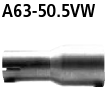 Bastuck A63-50.5VW Audi A4 B5 A4 B5 + Avant nicht Quattro Bj. 1994-2000 Adapter Komplettanlage auf K