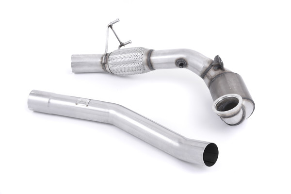 Milltek SSXAU495 Large Bore Downpipe and Hi-Flow Sports Cat - Audi S1 2.0 TFSI quattro (2014 - 2018