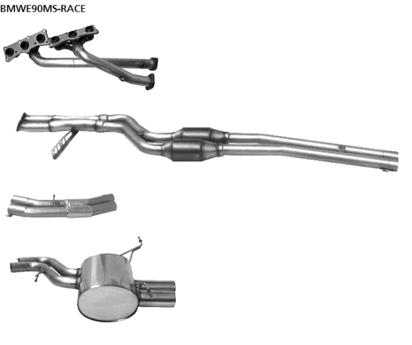 Bastuck BMWE90MS-RACE BMW 3er E90 / 3er E91 325i / 330i Motorsportanlage Limousine(E90), Touring(E91