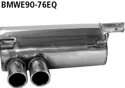 Bastuck BMWE90-76EQ BMW 3er E90 / 3er E91 325d / 330d Limousine(E90), Touring(E91) Endschalldämpfer