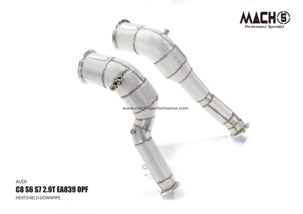 Mach5 Downpipe Audi C8 S6 / S7 2.9T EA839 Catless OPF Modell