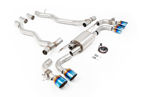 Milltek SSXBM1413 Axle Back 115 GT passend für: BMW 5 Series M5 4.4l Twin Turbo Hybrid G90 & G99 (NA