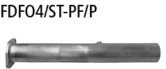 Bastuck FDFO4/ST-PF/P Ford Focus 4 Focus 4 2.3l EcoBoost ST Turnier ab 2019 Ersatzrohr für Partikelf