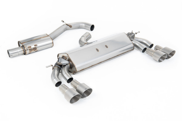 Milltek SSXAU785 Cat-back Quad 100mm GT100 passend für: Audi S3 2.0 TFSI quattro Sportback 8V.2 (GPF