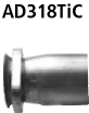 Bastuck AD318TiC BMW 3er E36 Compact 316i 1.9l / 318ti Compact Adapter Komplettanlage auf Kat 316i 1