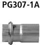 Bastuck PG307-1A Peugeot 307 307 Limousine Frontadapter mit Konusring Komplettanlage auf Kat 130 KW