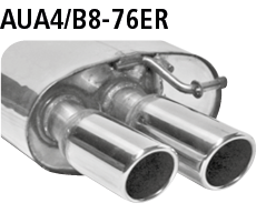 Bastuck AUA4/B8-76ER Audi A4 B8 / A5 B8 A4/A5 B8 (ab B. 2008) 4 Zyl. Benziner Turbo 2 Endschalldämpf