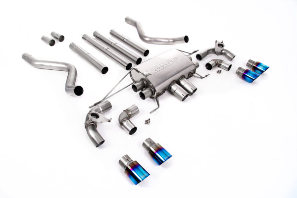 Milltek SSXLR186 Cat-back Quad 90mm GT90 passend für: Land Rover / Range Rover Defender 110 5.0 V8 4