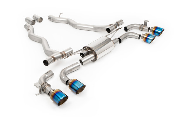 Milltek SSXBM1405 Axle Back 115 GT passend für: BMW 5 Series M5 4.4l Twin Turbo Hybrid G90 & G99 (UK