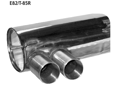 Bastuck E82/T-85R BMW 1er E82 135i Endschalldämpfer mit Doppel-Endrohr 2 x Ø 85 mm (im RACE-Look)