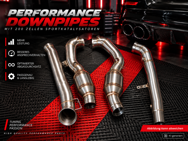 EXH Downpipes V2 passend für: Mercedes AMG GT / GTS / GTC / GTR 200 Zellen