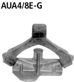 Bastuck AUA4/8E-G Audi A4 / S4 B6/B7 A4 B6/B7 (Bj. 2000-2008) 4 Zyl. 2WD incl. Turbo Limousine, Avan