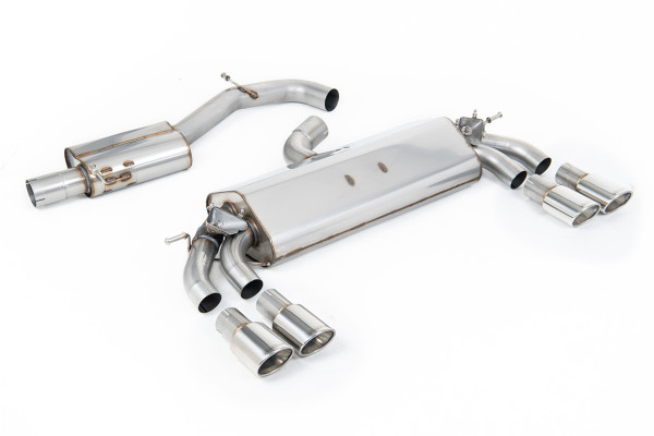 Milltek SSXAU781 Cat-back 104x80mm Oval passend für: Audi S3 2.0 TFSI quattro Sportback 8V.2 (GPF Eq