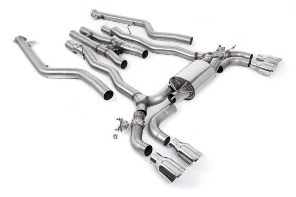 Milltek SSXBM1227 Cat-back Quad 100mm GT100 passend für: BMW 5 Series M5 & M5 Competition 4.4l Twin